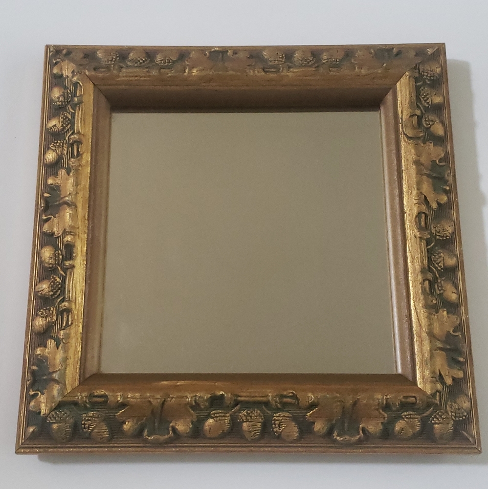 Small Gold Framed Mirror 6.5x6.5